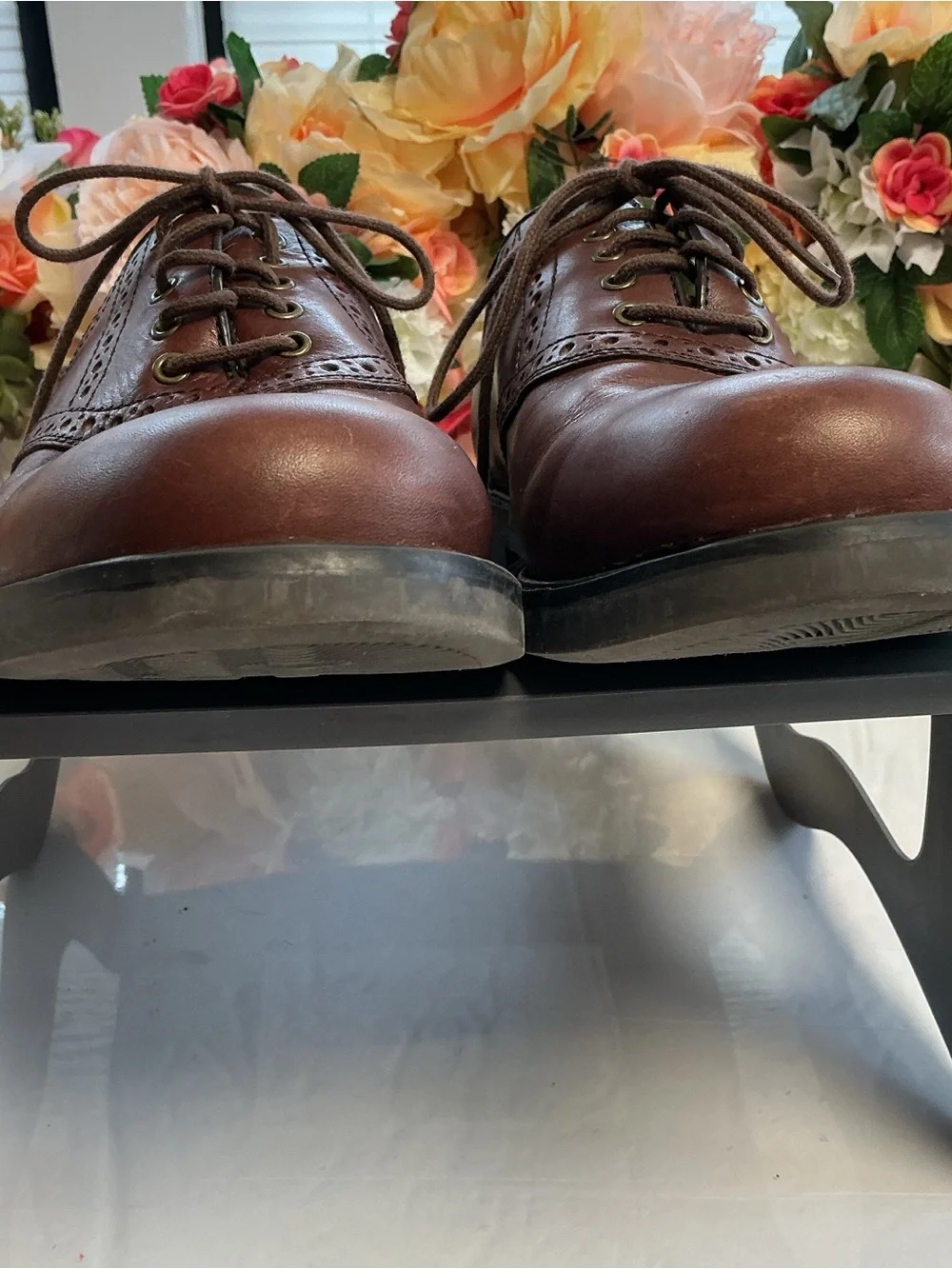 Johnston & Murphy 20-756 Brown Leather Brogue Oxford Dress Shoes Men’s 8 S